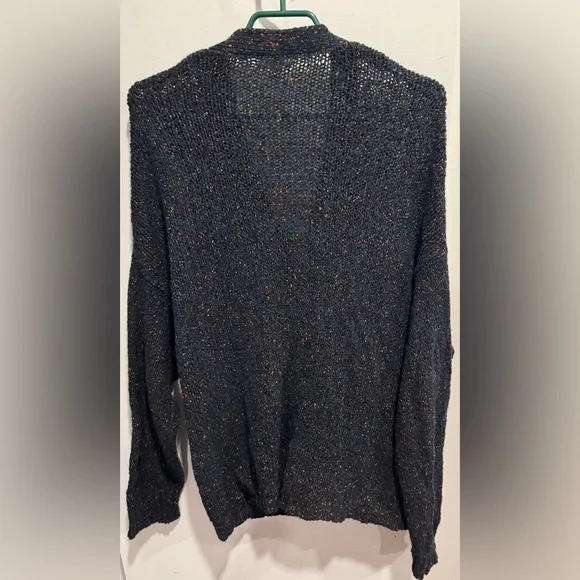 Wilfred Aritzia wool silk oversized marled speckled cardigan sweater hipster USM - Picture 6 of 6